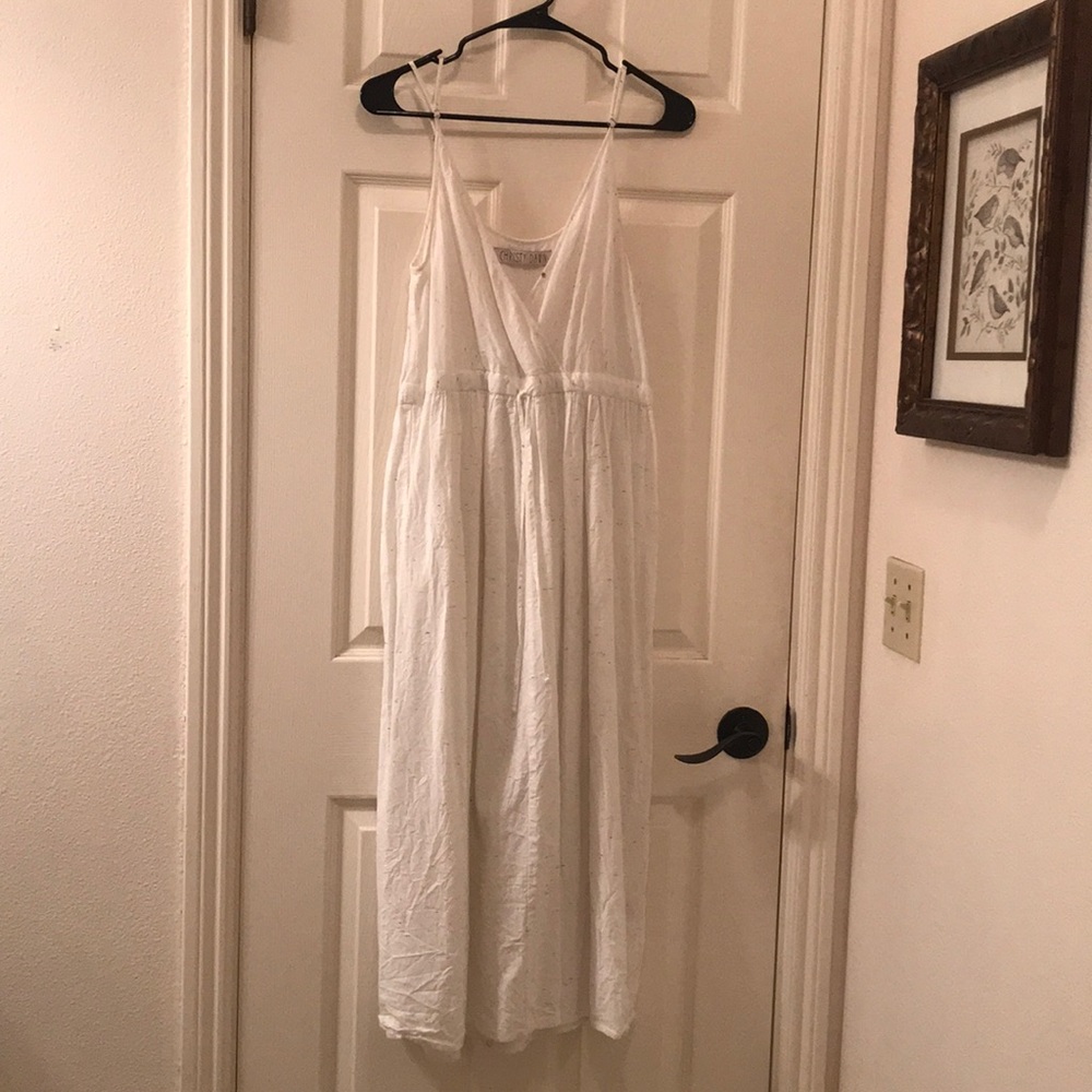 Christy Dawn Lincoln White speckles dress